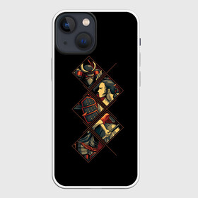 Чехол для iPhone 13 mini с принтом БИТВА САМУРАЯ | SAMURAI (Z) в Новосибирске,  |  | china | death | devil | japan | mask | monster | ronin | samurai | воин | дьявол | китай | маска | монстр | ронин | самурай | страж | япония