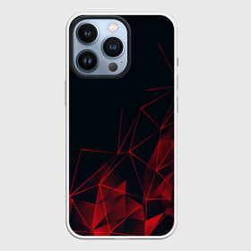 Чехол для iPhone 13 Pro с принтом RED STRIPES | КРАСНАЯ ГЕОМЕТРИЯ в Новосибирске,  |  | abstraction | geometry | hexagon | neon | paints | stripes | texture | triangle | абстракция | брызги | геометрия | краски | неон | неоновый | соты | текстура