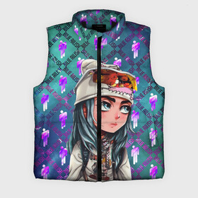 Мужской жилет утепленный 3D с принтом BILLIE EILISH в Новосибирске,  |  | billie | billie eilish | eilish | logo | logo billie eilish | music | music star | star | айлиш | били | били айлиш | лого | логотип | логотип били | музыка | певица