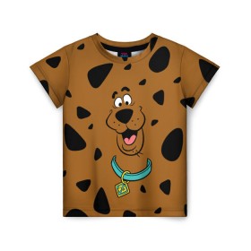 Детская футболка 3D с принтом Scooby-Doo в Новосибирске, 100% гипоаллергенный полиэфир | прямой крой, круглый вырез горловины, длина до линии бедер, чуть спущенное плечо, ткань немного тянется | scooby doo | vdosadir | скуберт фон дуенхеймер | скуби ду | уильям ханна