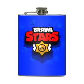 Фляга с принтом BRAWL STARS в Новосибирске, металлический корпус | емкость 0,22 л, размер 125 х 94 мм. Виниловая наклейка запечатывается полностью | Тематика изображения на принте: 8 bit | barley | brawl stars | brock | bull | colt | crow | dynamike | frank | jessie | leon | nita | барли | бравл старс | брок | булл | ворон | джесси | динамайк | кольт | леон | фрэнк