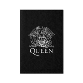Обложка для паспорта матовая кожа с принтом QUEEN в Новосибирске, натуральная матовая кожа | размер 19,3 х 13,7 см; прозрачные пластиковые крепления | queen | rock | we will rock you | брайан мэи | группа queen | группа квин | джон дикон | квин | королева | король | роджер тейлор | рок | фредди меркьюри