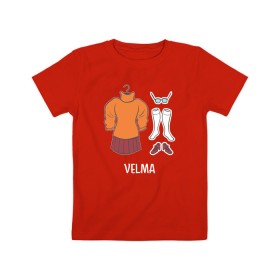 Детская футболка хлопок с принтом Velma в Новосибирске, 100% хлопок | круглый вырез горловины, полуприлегающий силуэт, длина до линии бедер | scooby doo | vdosadir | velma dinkle | велма динкли | скуби ду | уильям ханна