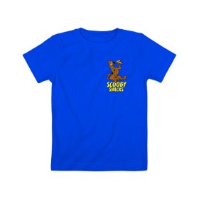 Детская футболка хлопок с принтом Scooby Snacks в Новосибирске, 100% хлопок | круглый вырез горловины, полуприлегающий силуэт, длина до линии бедер | scooby doo | vdosadir | пицца | скуберт фон дуенхеймер | скуби ду | уильям ханна