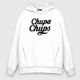 Мужское худи Oversize хлопок с принтом Chupa-Chups Logo в Новосибирске, френч-терри — 70% хлопок, 30% полиэстер. Мягкий теплый начес внутри —100% хлопок | боковые карманы, эластичные манжеты и нижняя кромка, капюшон на магнитной кнопке | Тематика изображения на принте: chupa chups | confectus | confetto | бренд | конфета | сладкое | сладость | сосалка | соска | чупа | чупа чупс | чупс