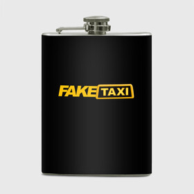 Фляга с принтом Fake Taxi в Новосибирске, металлический корпус | емкость 0,22 л, размер 125 х 94 мм. Виниловая наклейка запечатывается полностью | fake taxi | faketaxi | taxi | такси | таксист | фейк такси | фейковое такси | фейктакси
