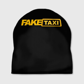 Шапка 3D с принтом Fake Taxi в Новосибирске, 100% полиэстер | универсальный размер, печать по всей поверхности изделия | Тематика изображения на принте: fake taxi | faketaxi | taxi | такси | таксист | фейк такси | фейковое такси | фейктакси