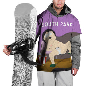 Накидка на куртку 3D с принтом ЮЖНЫЙ ПАРК в Новосибирске, 100% полиэстер |  | Тематика изображения на принте: cartman | kenny | kyle | south park | stan | кайл | картман | кенни | стэн | южный парк