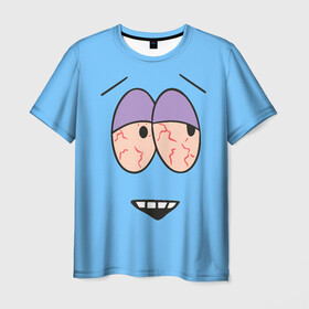 Мужская футболка 3D с принтом ПОЛОТЕНЦЕ в Новосибирске, 100% полиэфир | прямой крой, круглый вырез горловины, длина до линии бедер | cartman | kenny | kyle | south park | stan | кайл | картман | кенни | стэн | южный парк