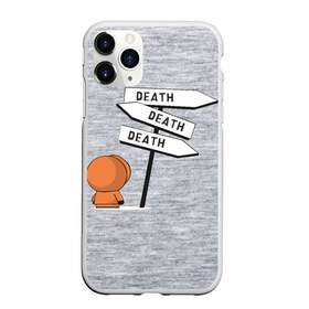 Чехол для iPhone 11 Pro матовый с принтом DEATH в Новосибирске, Силикон |  | cartman | kenny | kyle | south park | stan | кайл | картман | кенни | стэн | южный парк