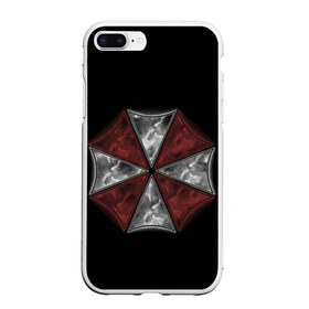 Чехол для iPhone 7Plus/8 Plus матовый с принтом Umbrella Corporation в Новосибирске, Силикон | Область печати: задняя сторона чехла, без боковых панелей | 2 | biohazard | claire | evil | horror | raccoon | resident | survival | t virus | t вирус | выживание | зла | кеннеди | клэр | леон | обитель | раккун | редфилд | скотт | ужас