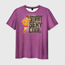 Мужская футболка 3D с принтом Smart Sexy Cool в Новосибирске, 100% полиэфир | прямой крой, круглый вырез горловины, длина до линии бедер | scooby doo | vdosadir | velma dinkle | велма динкли | скуби ду | уильям ханна