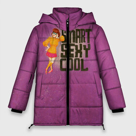Женская зимняя куртка 3D с принтом Smart Sexy Cool в Новосибирске, верх — 100% полиэстер; подкладка — 100% полиэстер; утеплитель — 100% полиэстер | длина ниже бедра, силуэт Оверсайз. Есть воротник-стойка, отстегивающийся капюшон и ветрозащитная планка. 

Боковые карманы с листочкой на кнопках и внутренний карман на молнии | scooby doo | vdosadir | velma dinkle | велма динкли | скуби ду | уильям ханна