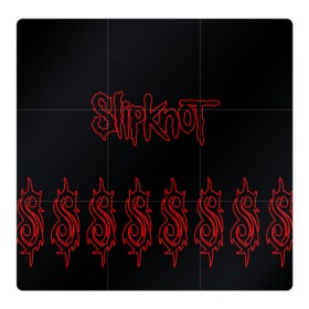 Магнитный плакат 3Х3 с принтом Slipknot (5) в Новосибирске, Полимерный материал с магнитным слоем | 9 деталей размером 9*9 см | devil | metal | music | rock | satana | slipknot | дьявол | метал | музыка | рок | сатана | слипкнот