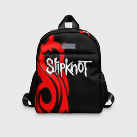 Детский рюкзак 3D с принтом Slipknot (7) в Новосибирске, 100% полиэстер | лямки с регулируемой длиной, сверху петелька, чтобы рюкзак можно было повесить на вешалку. Основное отделение закрывается на молнию, как и внешний карман. Внутри дополнительный карман. По бокам два дополнительных кармашка | Тематика изображения на принте: devil | metal | music | rock | satana | slipknot | дьявол | метал | музыка | рок | сатана | слипкнот