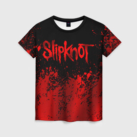 Женская футболка 3D с принтом Slipknot (9) в Новосибирске, 100% полиэфир ( синтетическое хлопкоподобное полотно) | прямой крой, круглый вырез горловины, длина до линии бедер | devil | metal | music | rock | satana | slipknot | дьявол | метал | музыка | рок | сатана | слипкнот