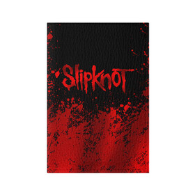 Обложка для паспорта матовая кожа с принтом Slipknot (9) в Новосибирске, натуральная матовая кожа | размер 19,3 х 13,7 см; прозрачные пластиковые крепления | Тематика изображения на принте: devil | metal | music | rock | satana | slipknot | дьявол | метал | музыка | рок | сатана | слипкнот