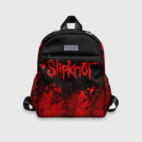 Детский рюкзак 3D с принтом Slipknot (9) в Новосибирске, 100% полиэстер | лямки с регулируемой длиной, сверху петелька, чтобы рюкзак можно было повесить на вешалку. Основное отделение закрывается на молнию, как и внешний карман. Внутри дополнительный карман. По бокам два дополнительных кармашка | Тематика изображения на принте: devil | metal | music | rock | satana | slipknot | дьявол | метал | музыка | рок | сатана | слипкнот