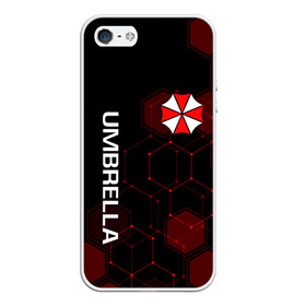 Чехол для iPhone 5/5S матовый с принтом UMBRELLA CORP в Новосибирске, Силикон | Область печати: задняя сторона чехла, без боковых панелей | ada wong | biohazard | leon | nemesis | project resistance | raccoon city | re | re3 | resident evil | resident evil 3 | rpd | stars | umbrella | ада вонг | амбрелла | немезис | ужасы