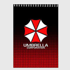 Скетчбук с принтом UMBRELLA CORP в Новосибирске, 100% бумага
 | 48 листов, плотность листов — 100 г/м2, плотность картонной обложки — 250 г/м2. Листы скреплены сверху удобной пружинной спиралью | Тематика изображения на принте: ada wong | biohazard | leon | nemesis | project resistance | raccoon city | re | re3 | resident evil | resident evil 3 | rpd | stars | umbrella | ада вонг | амбрелла | немезис | ужасы