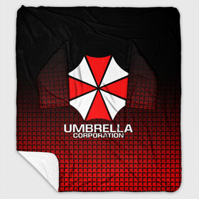 Плед с рукавами с принтом UMBRELLA CORP в Новосибирске, 100% полиэстер | Закругленные углы, все края обработаны. Ткань не мнется и не растягивается. Размер 170*145 | ada wong | biohazard | leon | nemesis | project resistance | raccoon city | re | re3 | resident evil | resident evil 3 | rpd | stars | umbrella | ада вонг | амбрелла | немезис | ужасы