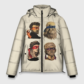 Мужская зимняя куртка 3D с принтом Настоящие Черепашки в Новосибирске, верх — 100% полиэстер; подкладка — 100% полиэстер; утеплитель — 100% полиэстер | длина ниже бедра, свободный силуэт Оверсайз. Есть воротник-стойка, отстегивающийся капюшон и ветрозащитная планка. 

Боковые карманы с листочкой на кнопках и внутренний карман на молнии. | donatello | leonardo | michelangelo | mutant | ninja | raphael | teenage | tmnt | turtle | turtles | донателло | леонардо | микеланджело | ниндзя | рафаэль | сплинтер | черепашки | шреддер