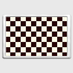 Магнит 45*70 с принтом Шахматка в Новосибирске, Пластик | Размер: 78*52 мм; Размер печати: 70*45 | Тематика изображения на принте: квадраты | текстуры | узор шахматка | узоры | чб | чб квадраты | чб узор | шахматка | шахматная доска | шахматы