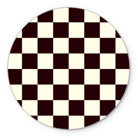 Коврик для мышки круглый с принтом Шахматка в Новосибирске, резина и полиэстер | круглая форма, изображение наносится на всю лицевую часть | квадраты | текстуры | узор шахматка | узоры | чб | чб квадраты | чб узор | шахматка | шахматная доска | шахматы