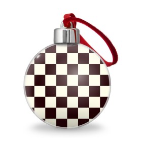 Ёлочный шар с принтом Шахматка в Новосибирске, Пластик | Диаметр: 77 мм | Тематика изображения на принте: квадраты | текстуры | узор шахматка | узоры | чб | чб квадраты | чб узор | шахматка | шахматная доска | шахматы