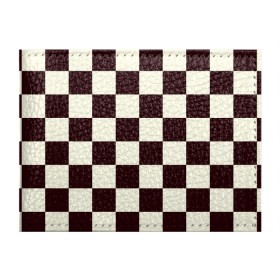 Обложка для студенческого билета с принтом Шахматка в Новосибирске, натуральная кожа | Размер: 11*8 см; Печать на всей внешней стороне | квадраты | текстуры | узор шахматка | узоры | чб | чб квадраты | чб узор | шахматка | шахматная доска | шахматы
