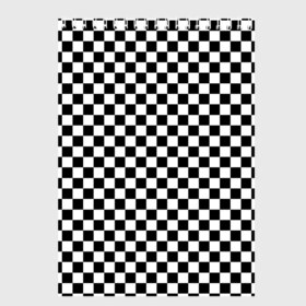 Скетчбук с принтом Шахматка мелкая в Новосибирске, 100% бумага
 | 48 листов, плотность листов — 100 г/м2, плотность картонной обложки — 250 г/м2. Листы скреплены сверху удобной пружинной спиралью | Тематика изображения на принте: квадраты | мелкая шахматка | текстуры | узор шахматка | узоры | чб | чб квадраты | чб узор | шахматка | шахматная доска | шахматы