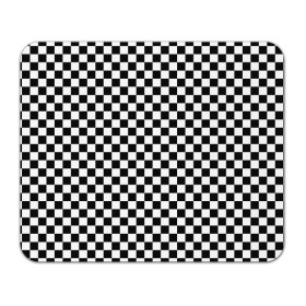 Коврик для мышки прямоугольный с принтом Шахматка мелкая в Новосибирске, натуральный каучук | размер 230 х 185 мм; запечатка лицевой стороны | Тематика изображения на принте: квадраты | мелкая шахматка | текстуры | узор шахматка | узоры | чб | чб квадраты | чб узор | шахматка | шахматная доска | шахматы