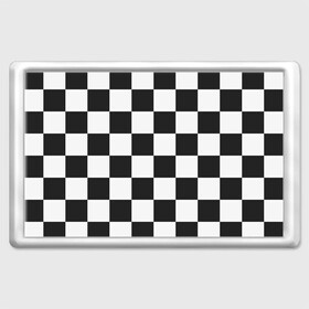 Магнит 45*70 с принтом Шахматка в Новосибирске, Пластик | Размер: 78*52 мм; Размер печати: 70*45 | Тематика изображения на принте: квадраты | текстуры | узор шахматка | узоры | чб | чб квадраты | чб узор | шахматка | шахматная доска | шахматы