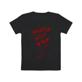 Детская футболка хлопок с принтом Kizaru в Новосибирске, 100% хлопок | круглый вырез горловины, полуприлегающий силуэт, длина до линии бедер | Тематика изображения на принте: haunted family | kizaru | music | rap | гангста | кизару | нечипорeнко | реп | репер | рэп | рэпер | хип хоп