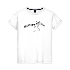 Женская футболка хлопок с принтом Kizaru в Новосибирске, 100% хлопок | прямой крой, круглый вырез горловины, длина до линии бедер, слегка спущенное плечо | haunted family | kizaru | music | rap | гангста | кизару | нечипорeнко | реп | репер | рэп | рэпер | хип хоп