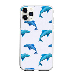 Чехол для iPhone 11 Pro матовый с принтом Рай для дельфина в Новосибирске, Силикон |  | Тематика изображения на принте: арт | дельфин | дельфины | искусство | морское | океан | паттерн | рыба | рыбы