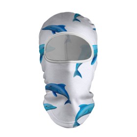 Балаклава 3D с принтом Рай для дельфина в Новосибирске, 100% полиэстер, ткань с особыми свойствами — Activecool | плотность 150–180 г/м2; хорошо тянется, но при этом сохраняет форму. Закрывает шею, вокруг отверстия для глаз кайма. Единый размер | арт | дельфин | дельфины | искусство | морское | океан | паттерн | рыба | рыбы