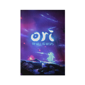 Обложка для паспорта матовая кожа с принтом Ori and the Will of the Wisps в Новосибирске, натуральная матовая кожа | размер 19,3 х 13,7 см; прозрачные пластиковые крепления | ori | ori and the will of the wisps | игра | игры | ори | ори 2 | платформер