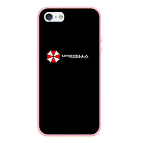 Чехол для iPhone 5/5S матовый с принтом Umbrella Corporation 2 в Новосибирске, Силикон | Область печати: задняя сторона чехла, без боковых панелей | umbrella corporatio | корпорация амбрелла | обитель зла