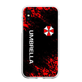 Чехол для iPhone XS Max матовый с принтом UMBRELLA CORP в Новосибирске, Силикон | Область печати: задняя сторона чехла, без боковых панелей | ada wong | biohazard | leon | nemesis | project resistance | raccoon city | re | re3 | resident evil | resident evil 3 | rpd | stars | umbrella | ада вонг | амбрелла | немезис | ужасы