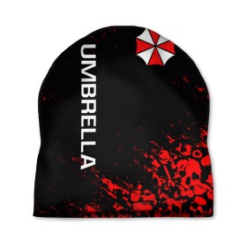 Шапка 3D с принтом UMBRELLA CORP в Новосибирске, 100% полиэстер | универсальный размер, печать по всей поверхности изделия | ada wong | biohazard | leon | nemesis | project resistance | raccoon city | re | re3 | resident evil | resident evil 3 | rpd | stars | umbrella | ада вонг | амбрелла | немезис | ужасы