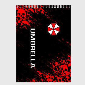 Скетчбук с принтом UMBRELLA CORP в Новосибирске, 100% бумага
 | 48 листов, плотность листов — 100 г/м2, плотность картонной обложки — 250 г/м2. Листы скреплены сверху удобной пружинной спиралью | Тематика изображения на принте: ada wong | biohazard | leon | nemesis | project resistance | raccoon city | re | re3 | resident evil | resident evil 3 | rpd | stars | umbrella | ада вонг | амбрелла | немезис | ужасы