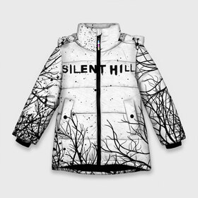 Зимняя куртка для девочек 3D с принтом SILENT HILL в Новосибирске, ткань верха — 100% полиэстер; подклад — 100% полиэстер, утеплитель — 100% полиэстер. | длина ниже бедра, удлиненная спинка, воротник стойка и отстегивающийся капюшон. Есть боковые карманы с листочкой на кнопках, утяжки по низу изделия и внутренний карман на молнии. 

Предусмотрены светоотражающий принт на спинке, радужный светоотражающий элемент на пуллере молнии и на резинке для утяжки. | horror | pyramidhead | silent hill | silent hill 2 | silent hill 3 | survival horror | знаки | орден | пирамидоголовый | сайлент хилл | сайрэнто хиру | символы | ужасы | хоррор