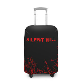 Чехол для чемодана 3D с принтом SILENT HILL в Новосибирске, 86% полиэфир, 14% спандекс | двустороннее нанесение принта, прорези для ручек и колес | horror | pyramidhead | silent hill | silent hill 2 | silent hill 3 | survival horror | знаки | орден | пирамидоголовый | сайлент хилл | сайрэнто хиру | символы | ужасы | хоррор