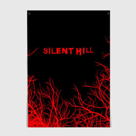 Постер с принтом SILENT HILL в Новосибирске, 100% бумага
 | бумага, плотность 150 мг. Матовая, но за счет высокого коэффициента гладкости имеет небольшой блеск и дает на свету блики, но в отличии от глянцевой бумаги не покрыта лаком | Тематика изображения на принте: horror | pyramidhead | silent hill | silent hill 2 | silent hill 3 | survival horror | знаки | орден | пирамидоголовый | сайлент хилл | сайрэнто хиру | символы | ужасы | хоррор