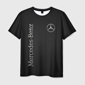 Мужская футболка 3D с принтом Mersedes. в Новосибирске, 100% полиэфир | прямой крой, круглый вырез горловины, длина до линии бедер | amg | auto | mercedes | sport | авто | автомобиль | автомобильные | амг | бренд | марка | машины | мерседес | спорт