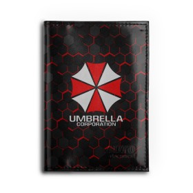 Обложка для автодокументов с принтом UMBRELLA CORP в Новосибирске, натуральная кожа |  размер 19,9*13 см; внутри 4 больших “конверта” для документов и один маленький отдел — туда идеально встанут права | ada wong | biohazard | leon | nemesis | project resistance | raccoon city | re | re3 | resident evil | resident evil 3 | rpd | stars | umbrella | ада вонг | амбрелла | немезис | ужасы