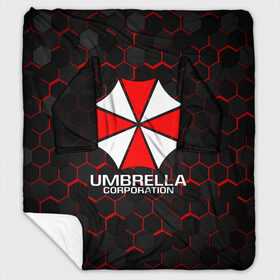 Плед с рукавами с принтом UMBRELLA CORP в Новосибирске, 100% полиэстер | Закругленные углы, все края обработаны. Ткань не мнется и не растягивается. Размер 170*145 | ada wong | biohazard | leon | nemesis | project resistance | raccoon city | re | re3 | resident evil | resident evil 3 | rpd | stars | umbrella | ада вонг | амбрелла | немезис | ужасы