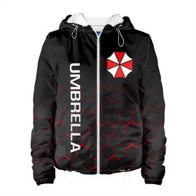 Женская куртка 3D с принтом UMBRELLA CORP в Новосибирске, ткань верха — 100% полиэстер, подклад — флис | прямой крой, подол и капюшон оформлены резинкой с фиксаторами, два кармана без застежек по бокам, один большой потайной карман на груди. Карман на груди застегивается на липучку | ada wong | biohazard | leon | nemesis | project resistance | raccoon city | re | re3 | resident evil | resident evil 3 | rpd | stars | umbrella | ада вонг | амбрелла | немезис | ужасы