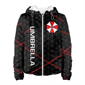 Женская куртка 3D с принтом UMBRELLA CORP в Новосибирске, ткань верха — 100% полиэстер, подклад — флис | прямой крой, подол и капюшон оформлены резинкой с фиксаторами, два кармана без застежек по бокам, один большой потайной карман на груди. Карман на груди застегивается на липучку | ada wong | biohazard | leon | nemesis | project resistance | raccoon city | re | re3 | resident evil | resident evil 3 | rpd | stars | umbrella | ада вонг | амбрелла | немезис | ужасы